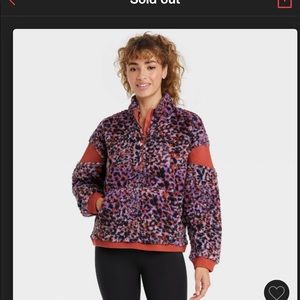 Target Sold Out XL JoyLab Pink Leopard Pullover NWT